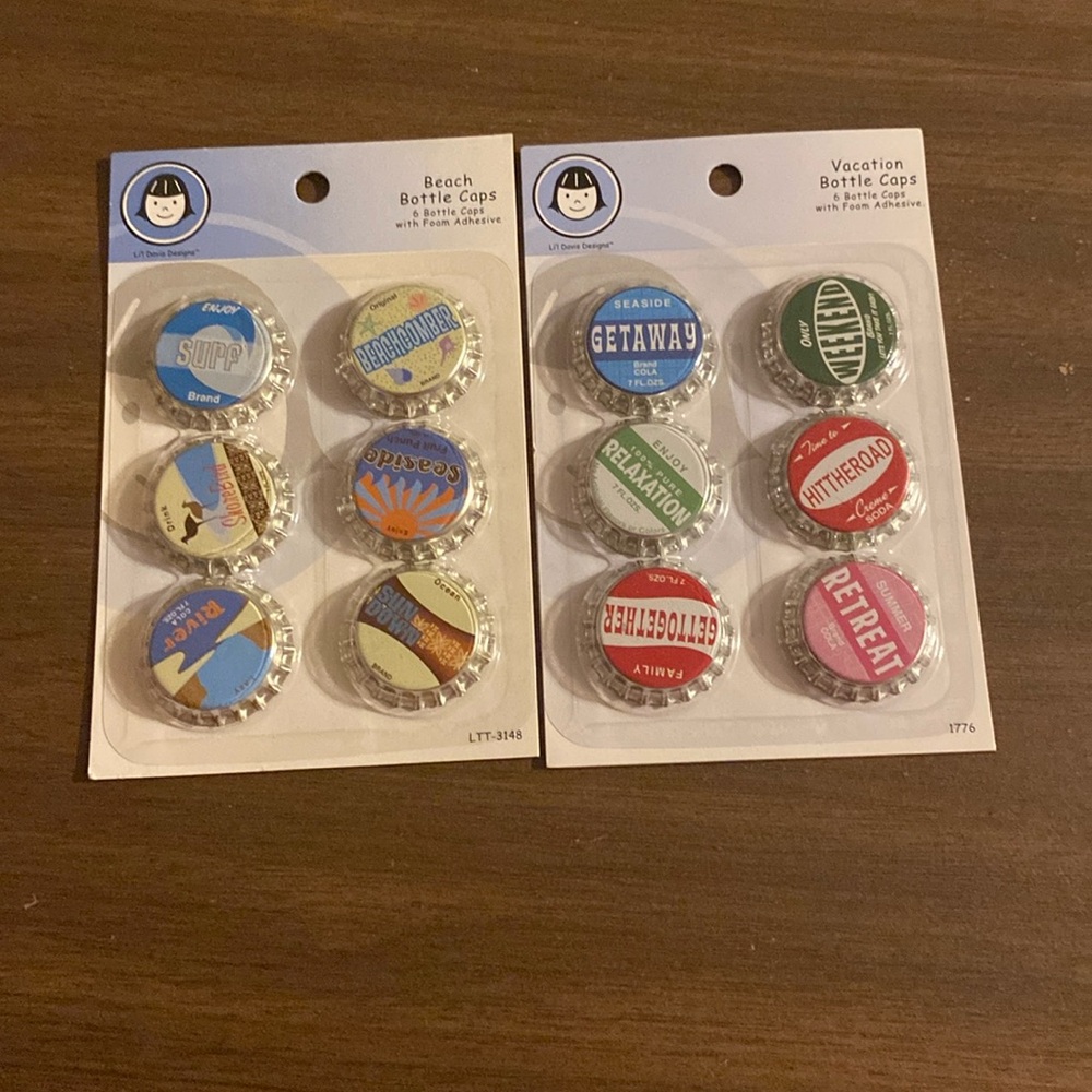 Beach and Vacation Bottle Caps